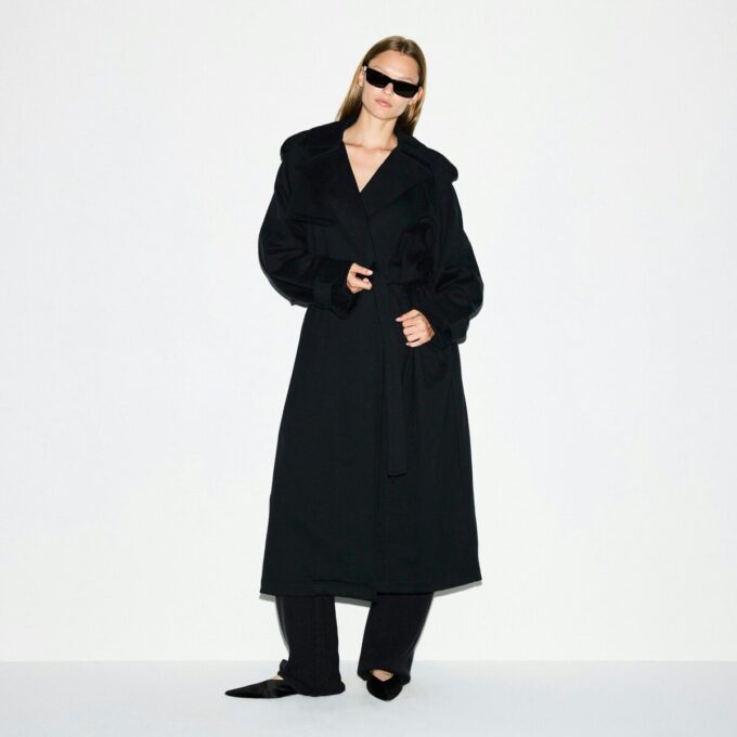 BOYFRIEND FLEECE OVERSIZED TRENCH COAT