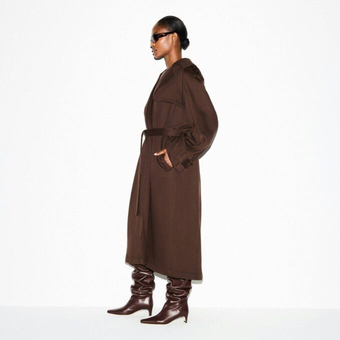 BOYFRIEND FLEECE OVERSIZED TRENCH COAT