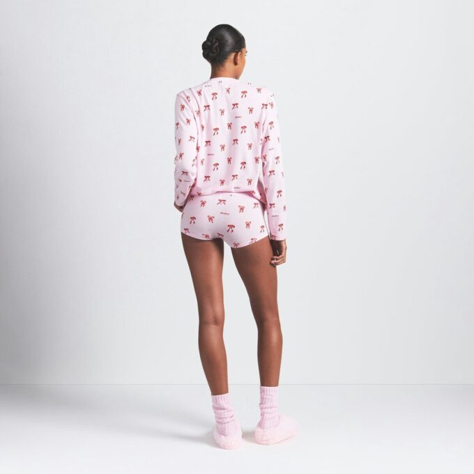 BOYFRIEND LONG SLEEVE T-SHIRT AND SHORT BOXER SET