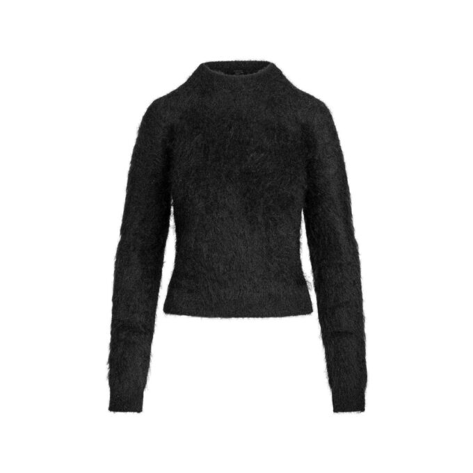 BRUSHED ALPACA CREWNECK SWEATER