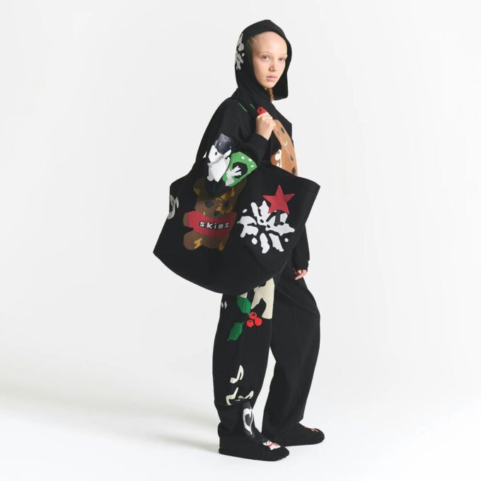 CACTUS PLANT FLEA MARKET X SKIMS COTTON FLEECE JUMBO TOTE CACTUS PLANT FLEA MARKET X SKIMS COTTON FLEECE JUMBO TOTE