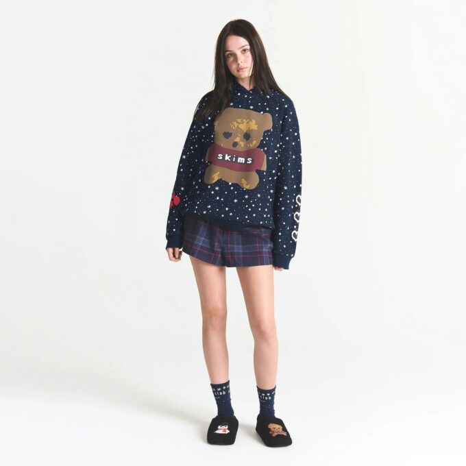 CACTUS PLANT FLEA MARKET X SKIMS COTTON FLEECE OVERSIZED HOODIE