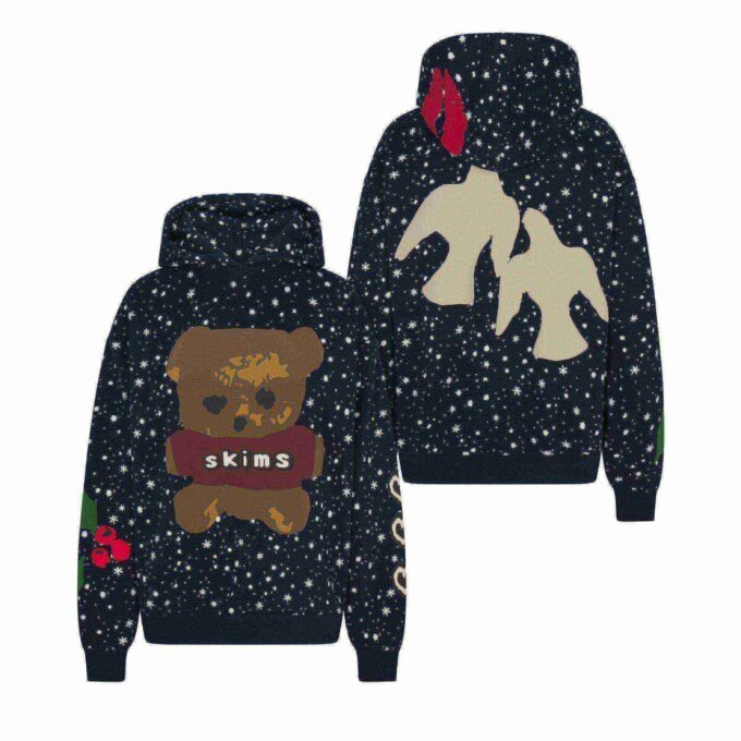 CACTUS PLANT FLEA MARKET X SKIMS COTTON FLEECE OVERSIZED HOODIE