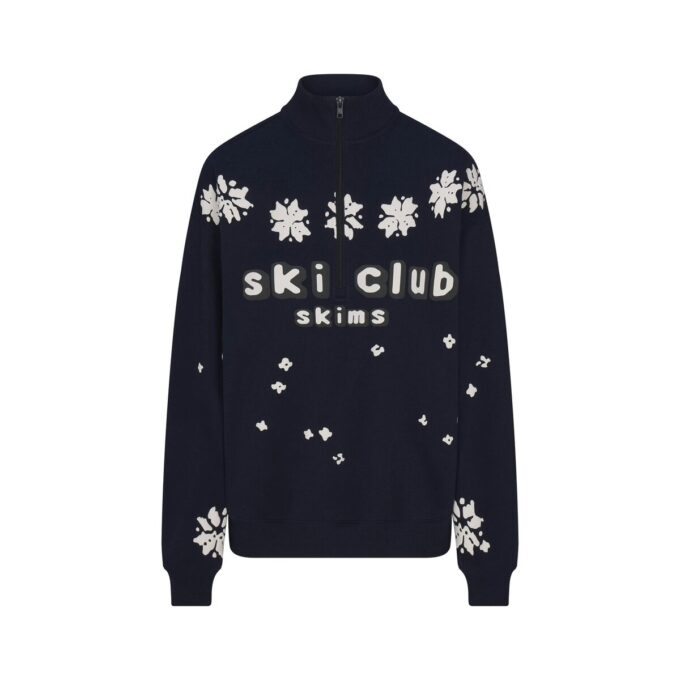 CACTUS PLANT FLEA MARKET X SKIMS COTTON FLEECE OVERSIZED QUARTER ZIP