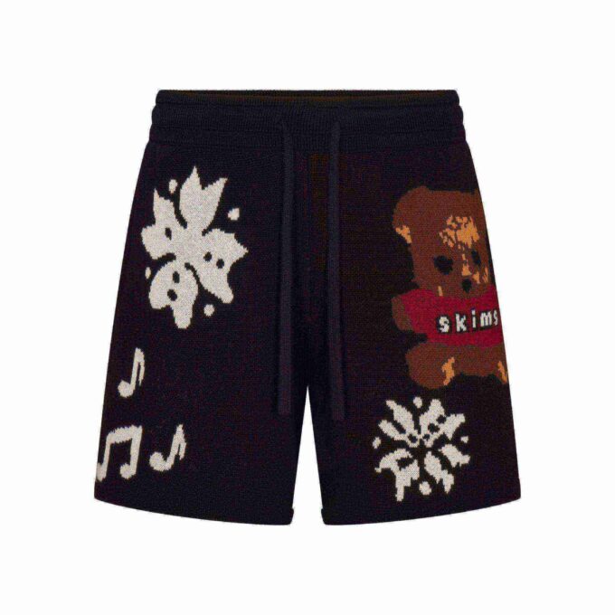 CACTUS PLANT FLEA MARKET X SKIMS COTTON KNIT MENS INTARSIA SHORT CACTUS PLANT FLEA MARKET X SKIMS COTTON KNIT MENS INTARSIA SHORT