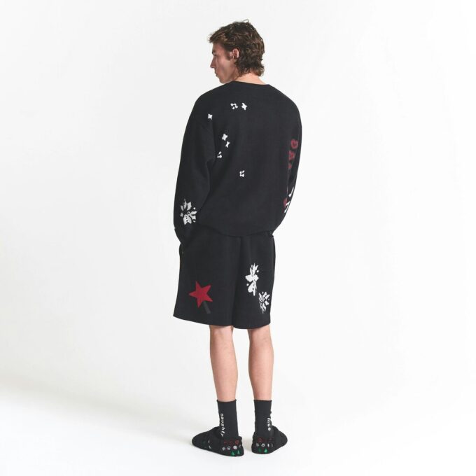 CACTUS PLANT FLEA MARKET X SKIMS COTTON KNIT MENS INTARSIA SHORT CACTUS PLANT FLEA MARKET X SKIMS COTTON KNIT MENS INTARSIA SHORT