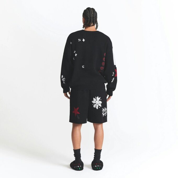 CACTUS PLANT FLEA MARKET X SKIMS COTTON KNIT MENS INTARSIA SHORT CACTUS PLANT FLEA MARKET X SKIMS COTTON KNIT MENS INTARSIA SHORT