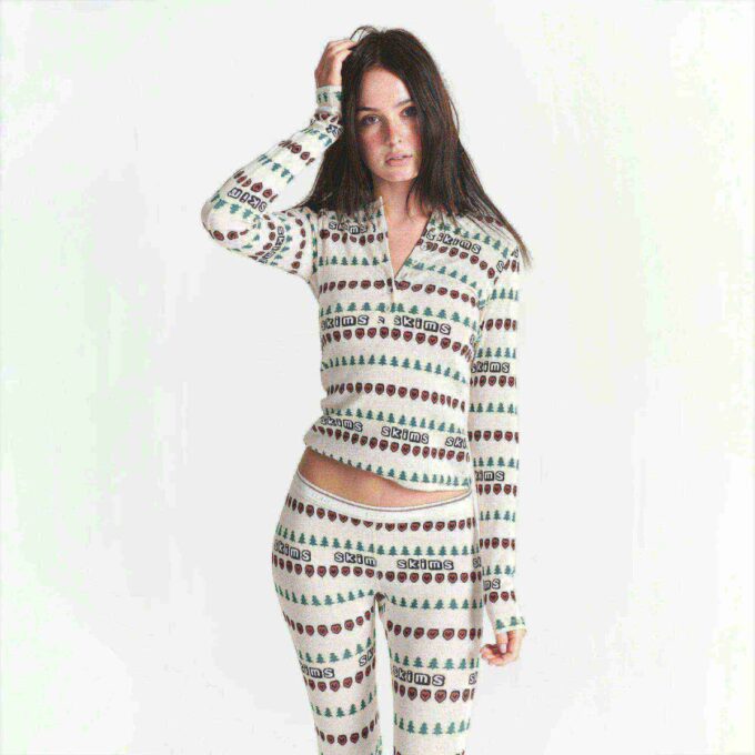 CACTUS PLANT FLEA MARKET X SKIMS COTTON RIB HENLEY AND LEGGING SET CACTUS PLANT FLEA MARKET X SKIMS COTTON RIB HENLEY AND LEGGING SET