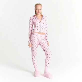 CACTUS PLANT FLEA MARKET X SKIMS PLUSH POINTELLE ZIP UP HOODIE