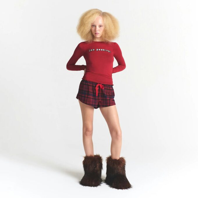 CACTUS PLANT FLEA MARKET X SKIMS SKIMS SLEEP FLANNEL SHORT SET CACTUS PLANT FLEA MARKET X SKIMS SKIMS SLEEP FLANNEL SHORT SET