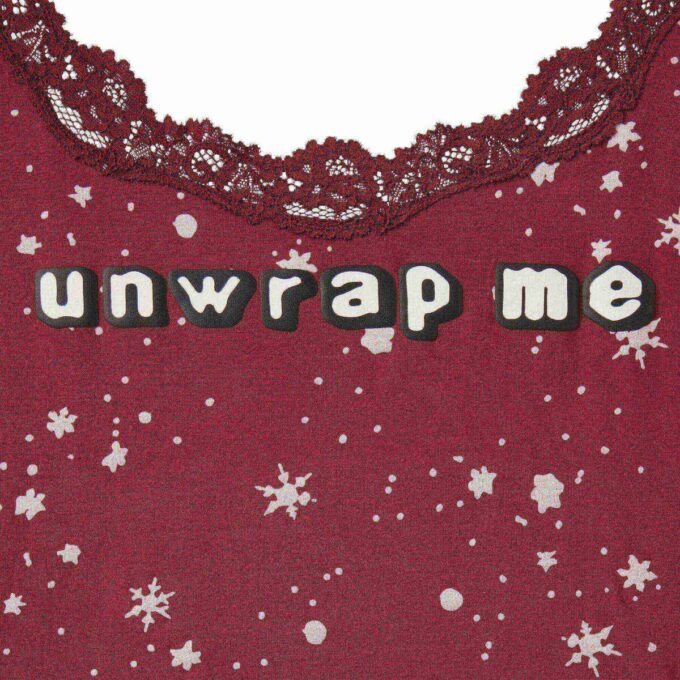 CACTUS PLANT FLEA MARKET X SKIMS SKIMS SLEEP LACE TANK AND FLANNEL SHORT SET