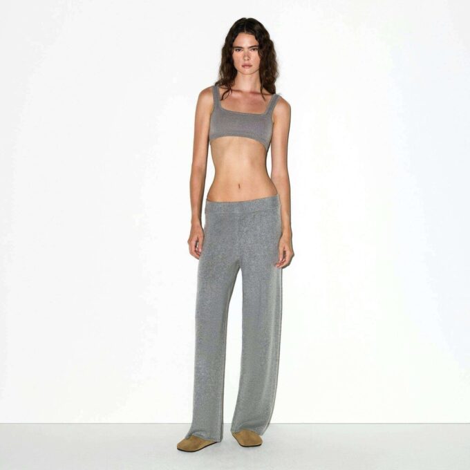 CASHMERE WIDE LEG PANT