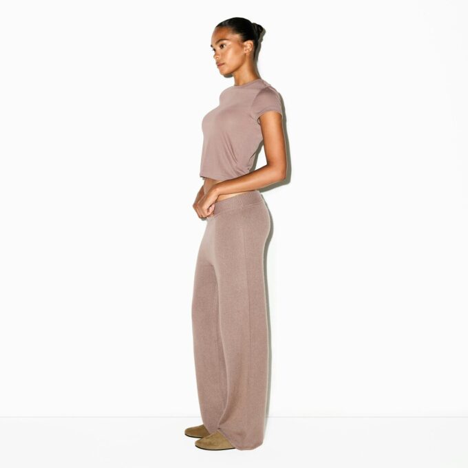 CASHMERE WIDE LEG PANT