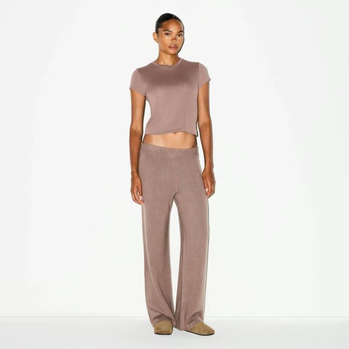 CASHMERE WIDE LEG PANT