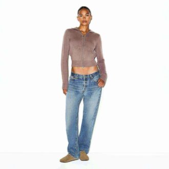 CASHMERE ZIP UP HOODIE