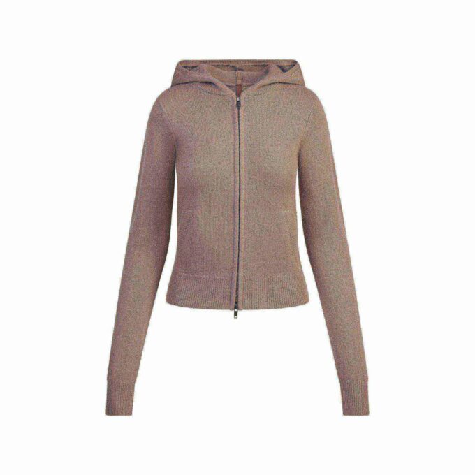 CASHMERE ZIP UP HOODIE