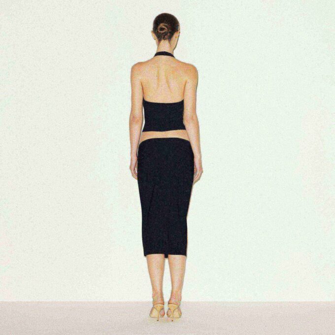 CLING MATTE MIDI SKIRT CLING MATTE MIDI SKIRT