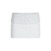 COTTON FLEECE FOLDOVER MINI SKIRT COTTON FLEECE FOLDOVER MINI SKIRT