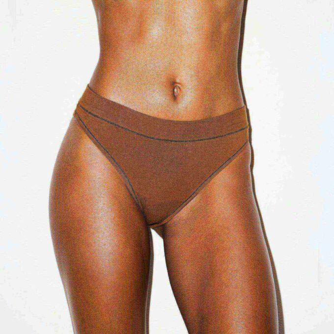 COTTON JERSEY CHEEKY TANGA