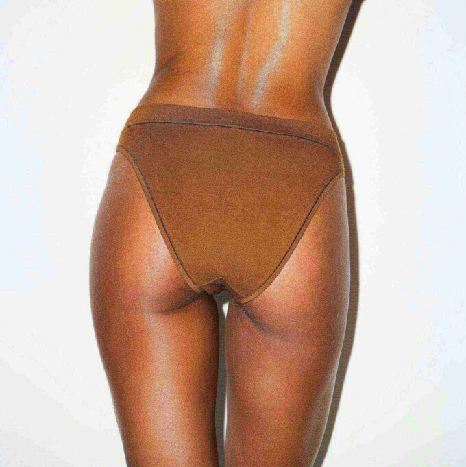 COTTON JERSEY CHEEKY TANGA