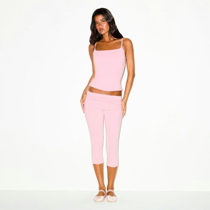 COTTON JERSEY FOLDOVER CAPRI COTTON JERSEY FOLDOVER CAPRI