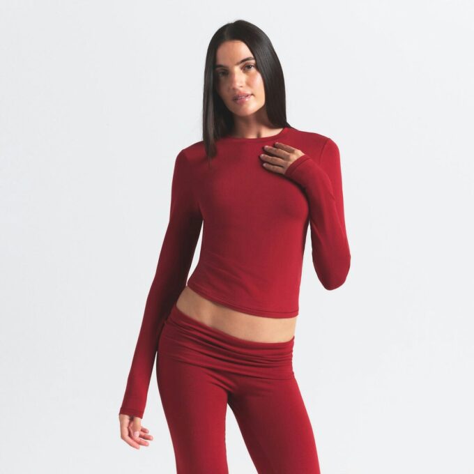 COTTON JERSEY LONG SLEEVE T-SHIRT