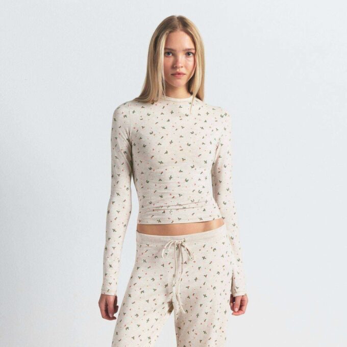 COTTON JERSEY LONG SLEEVE T-SHIRT