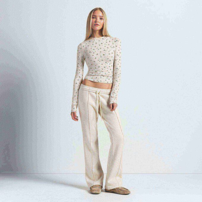 COTTON JERSEY LONG SLEEVE T-SHIRT