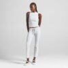 COTTON JERSEY LOW RISE CROP PANT COTTON JERSEY LOW RISE CROP PANT