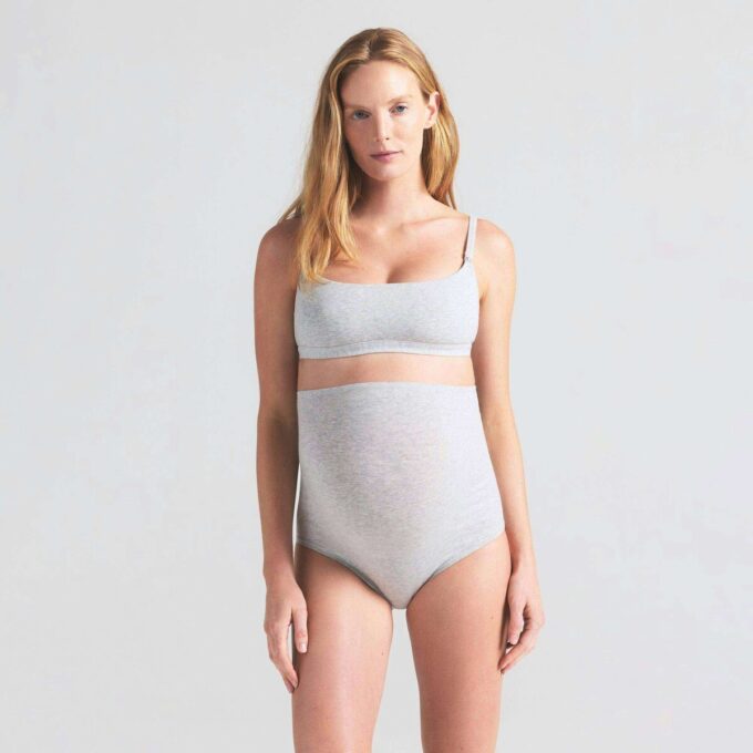 COTTON JERSEY MATERNITY HIGH-WAISTED BRIEF