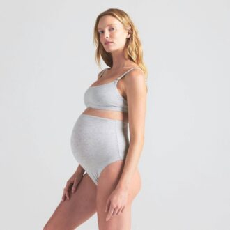 COTTON JERSEY MATERNITY HIGH-WAISTED THONG