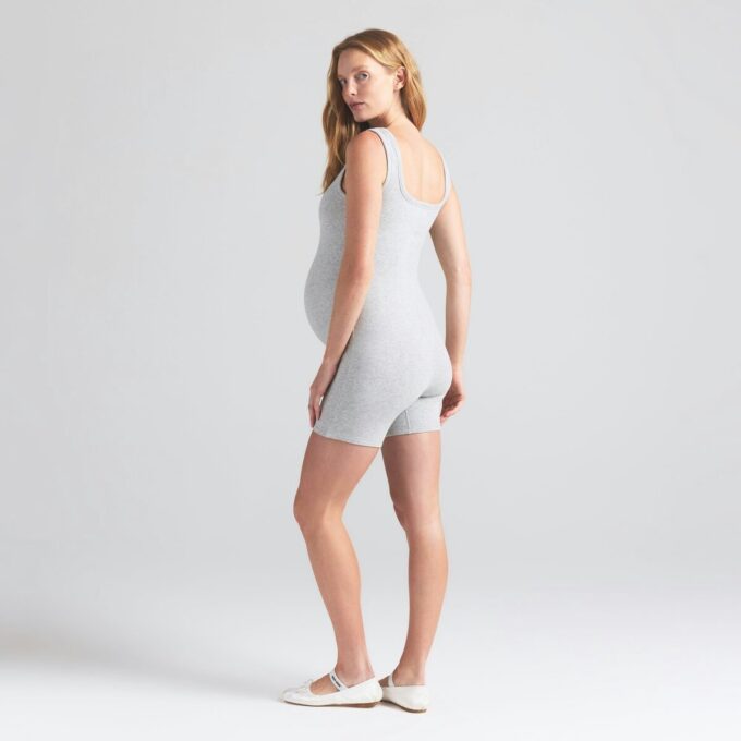 COTTON JERSEY MATERNITY ONESIE