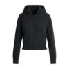 COTTON JERSEY ZIP UP HOODIE