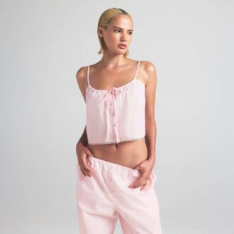 COTTON POPLIN SLEEP CAMI