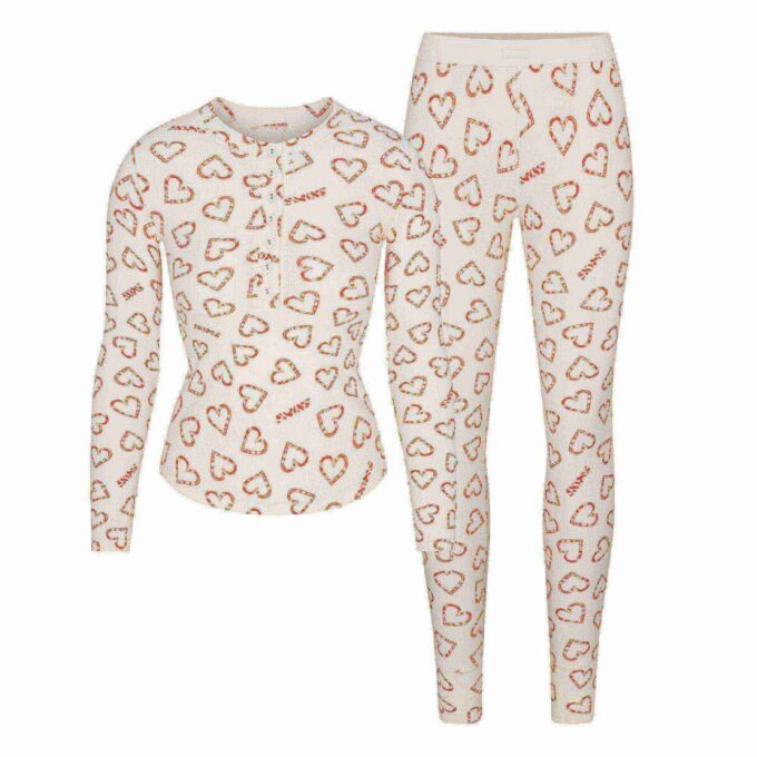COTTON RIB HENLEY AND LEGGING SET COTTON RIB HENLEY AND LEGGING SET