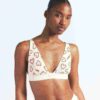 COTTON RIB PLUNGE BRALETTE