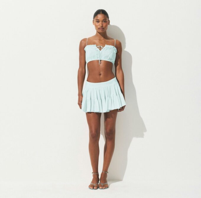 COTTON VOILE MINI SKIRT