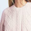 COZY LIGHT OVERSIZED CABLEKNIT CREWNECK PULLOVER