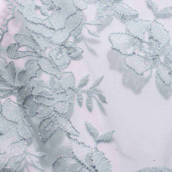 EMBROIDERED LINGERIE UNLINED CROTCHLESS TEDDY