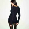 FEATHERWEIGHT CASHMERE HENLEY MINI DRESS