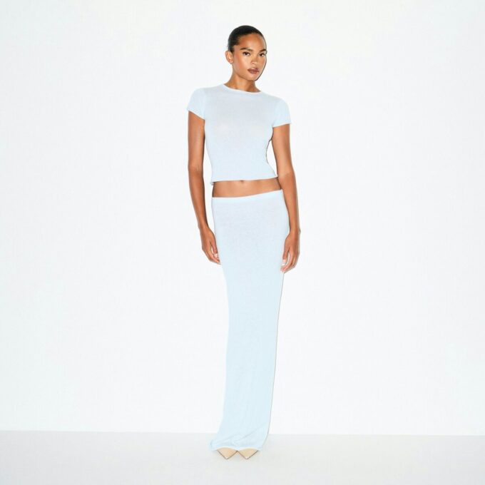 FEATHERWEIGHT CASHMERE LONG SKIRT