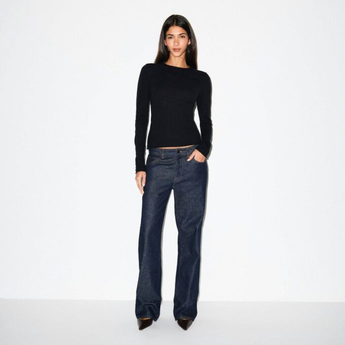 FEATHERWEIGHT CASHMERE LONG SLEEVE TOP