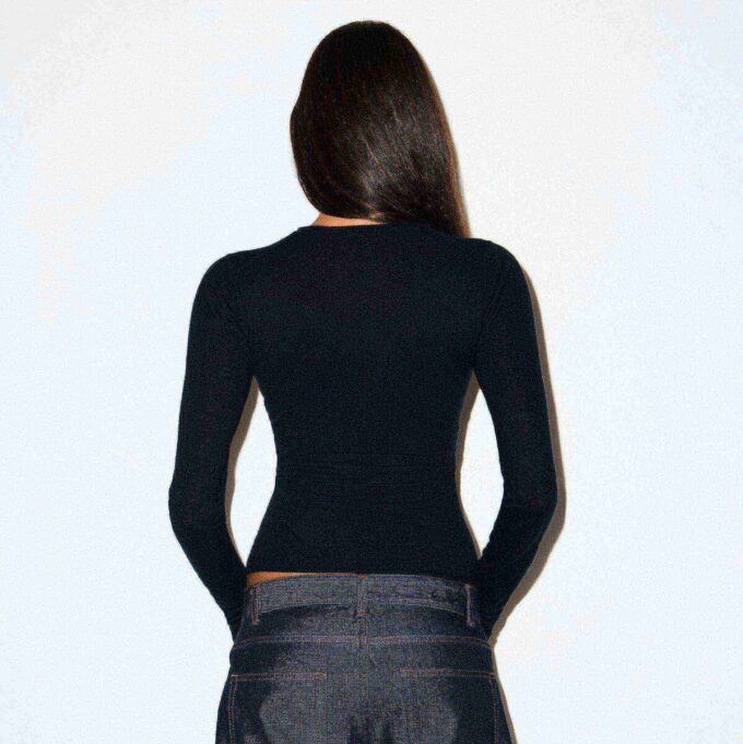 FEATHERWEIGHT CASHMERE LONG SLEEVE TOP