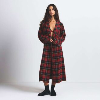 FLANNEL SLEEP LONG ROBE