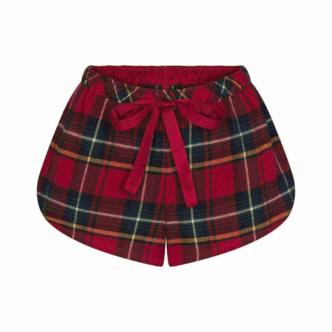 FLANNEL SLEEP MICRO SHORT
