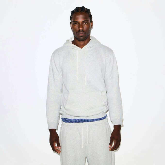 FLEECE LOUNGE MENS CLASSIC HOODIE FLEECE LOUNGE MENS CLASSIC HOODIE