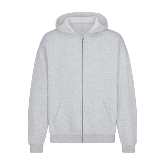 FLEECE LOUNGE MENS RELAXED ZIP UP HOODIE