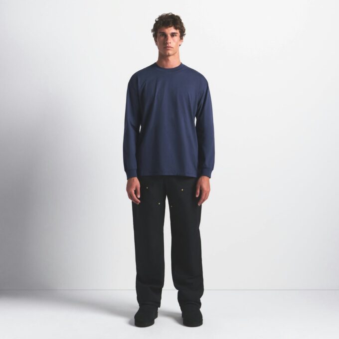 HEAVYWEIGHT COTTON MENS RELAXED LONG SLEEVE T-SHIRT