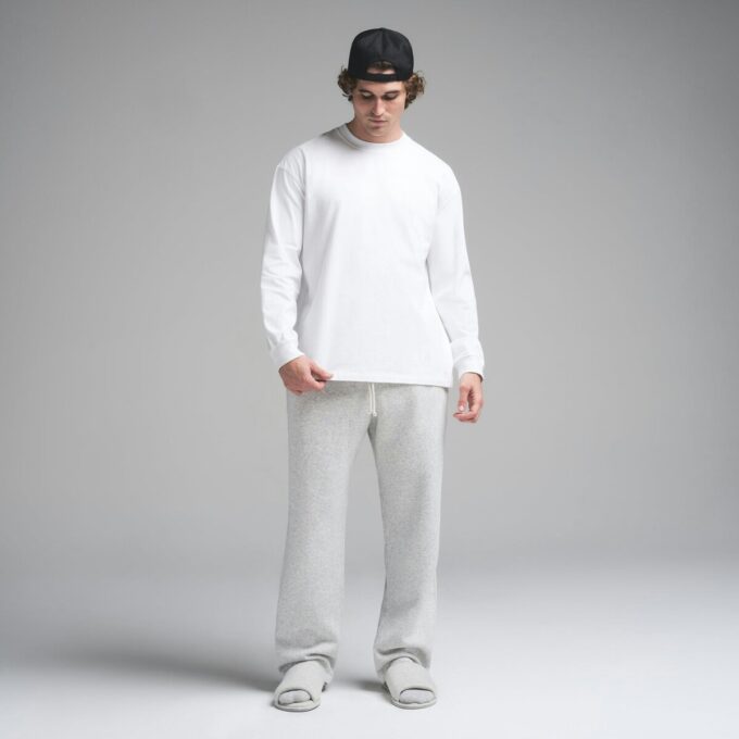 HEAVYWEIGHT COTTON MENS RELAXED LONG SLEEVE T-SHIRT