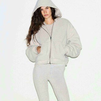 HEAVYWEIGHT FLEECE BOXY ZIP UP HOODIE